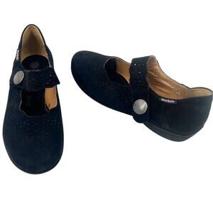 Mobil's Mephisto Mary Jane Orthopedic Nubuck Womens Shoes Sz 8.5 Black France
